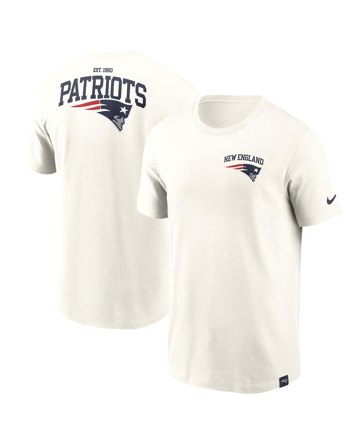 Nike Mens Cream New England Patriots Blitz Essential T-Shirt Product Image