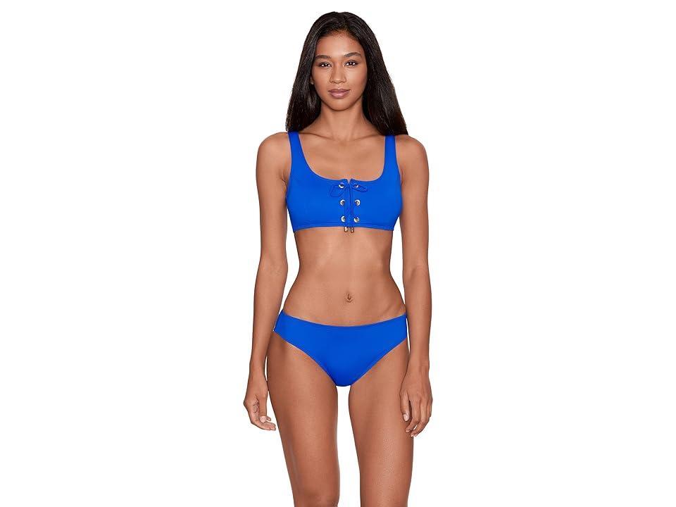 Lauren Ralph Lauren Beach Club Solid Hipster Bottoms (Royal ) Women's Swimwear Product Image