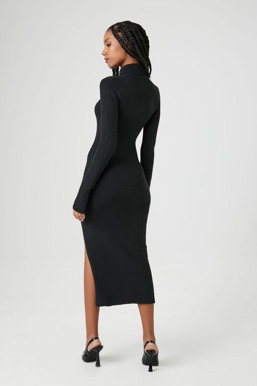 Cutout Turtleneck Midi Sweater Dress | Forever 21 Product Image