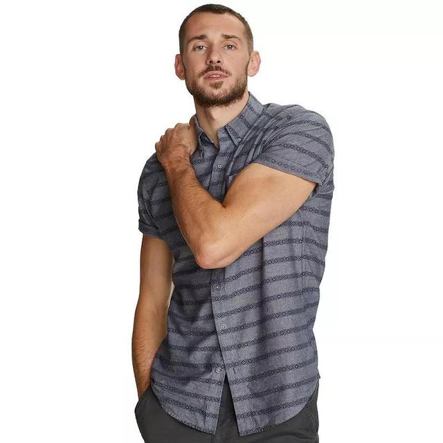 Mens Eddie Bauer Baja Print Short Sleeve Button-Down Shirt Product Image