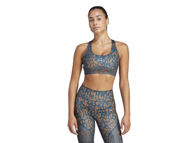 adidas by Stella McCartney TruePurpose Power Impact Training Medium Support Bra IQ4521 (Tech Mineral) Women's Bra Product Image