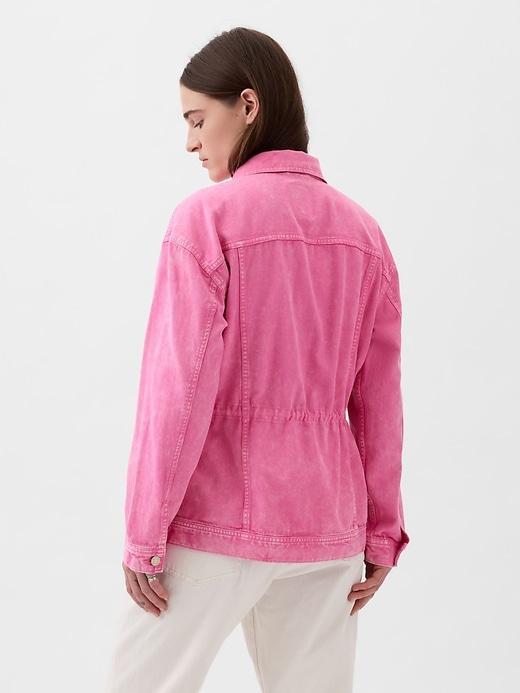 Cinched Denim Jacket Product Image