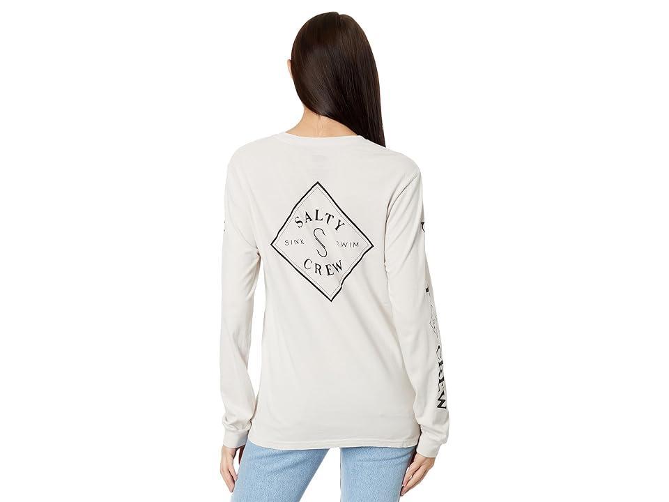 Salty Crew Tippet Long Sleeve Boyfriend Tee (Natural) Women's Clothing Product Image