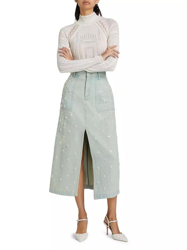 Perlette Denim Skirt Product Image