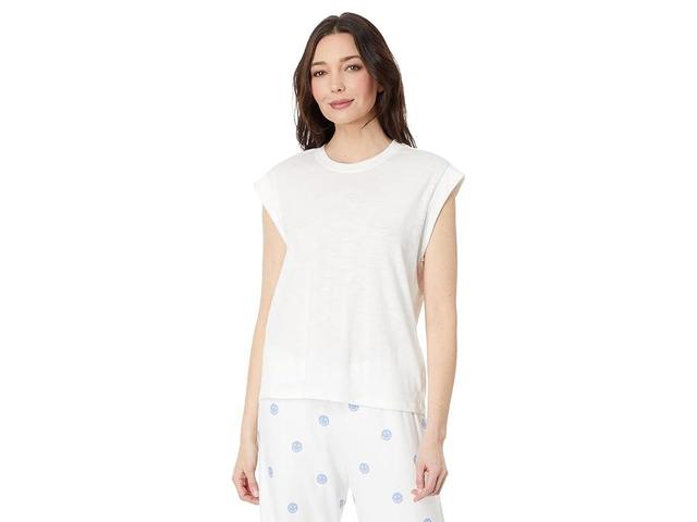 P.J. Salvage Chain Stitch Tee (Ivory) Women's Pajama Product Image