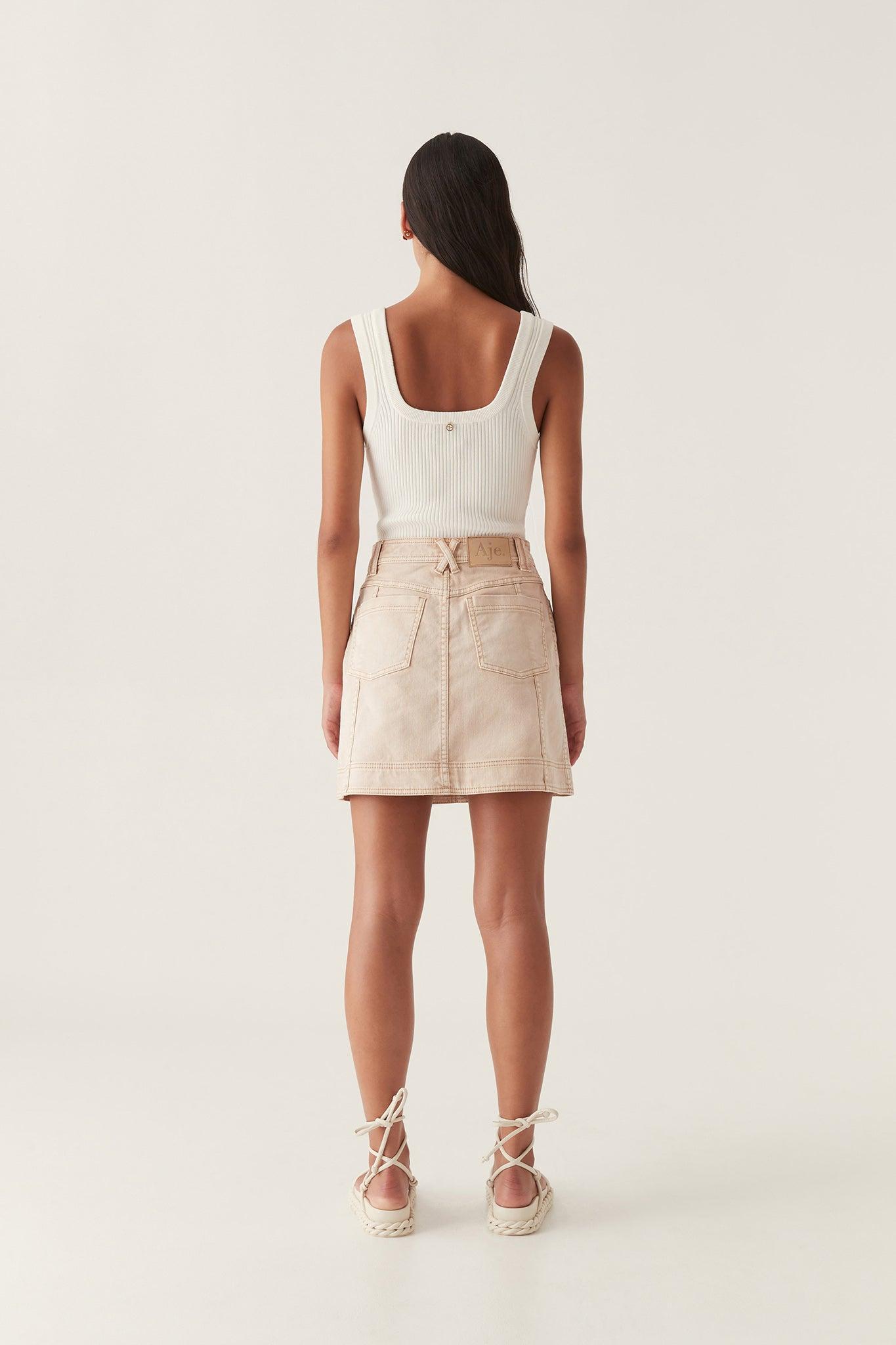 Lorah Denim Mini Skirt Product Image