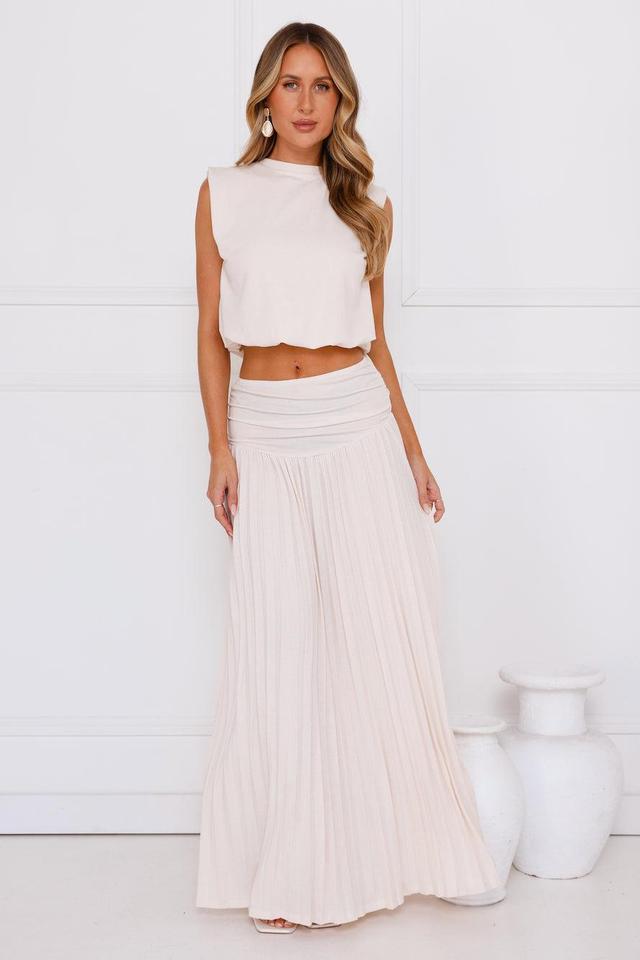 Field Of Dreams Maxi Skirt Ivory Product Image