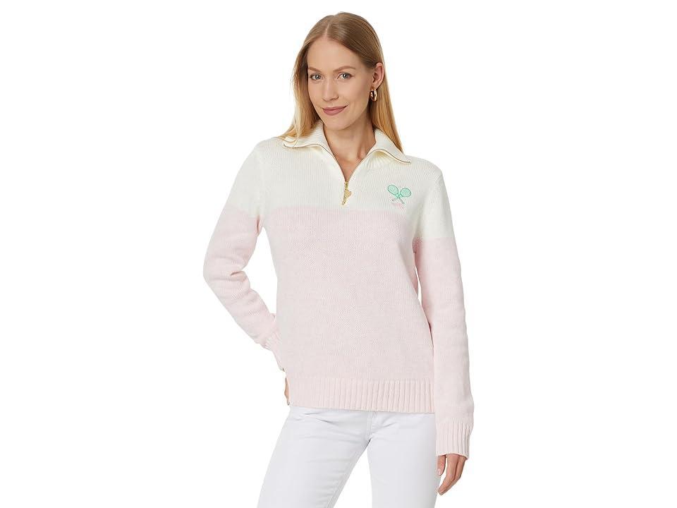 Lilly Pulitzer Dorset Sweater (Pastel Confetti Pink On the Court Colorblock) Women's Sweater Product Image