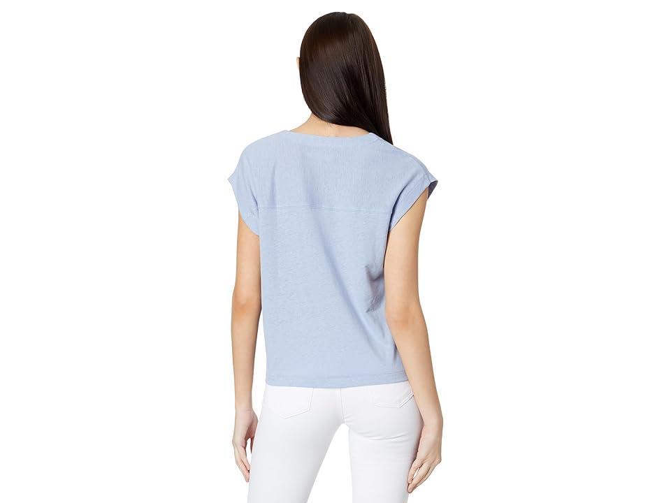 Madewell Relaxed Linen Blend V-Neck T-Shirt Product Image