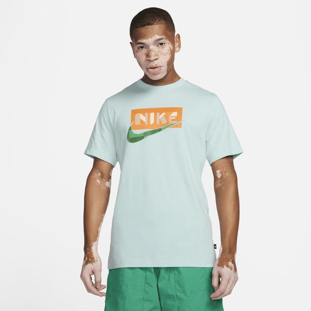 Nike Mens Nike NSW OC Pack 3 T-Shirt - Mens Jade Ice/Orange Product Image