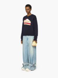 CAKE' GRAPHIC SWEATER in blue | JW Anderson US  Product Image