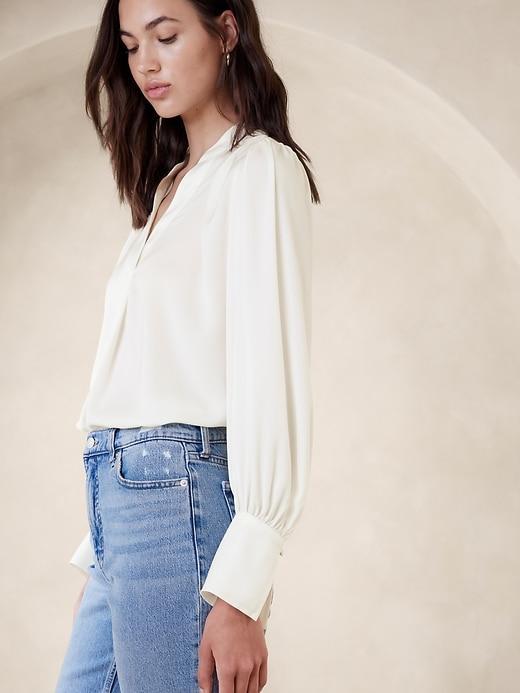 Volume-Sleeve Blouse Product Image