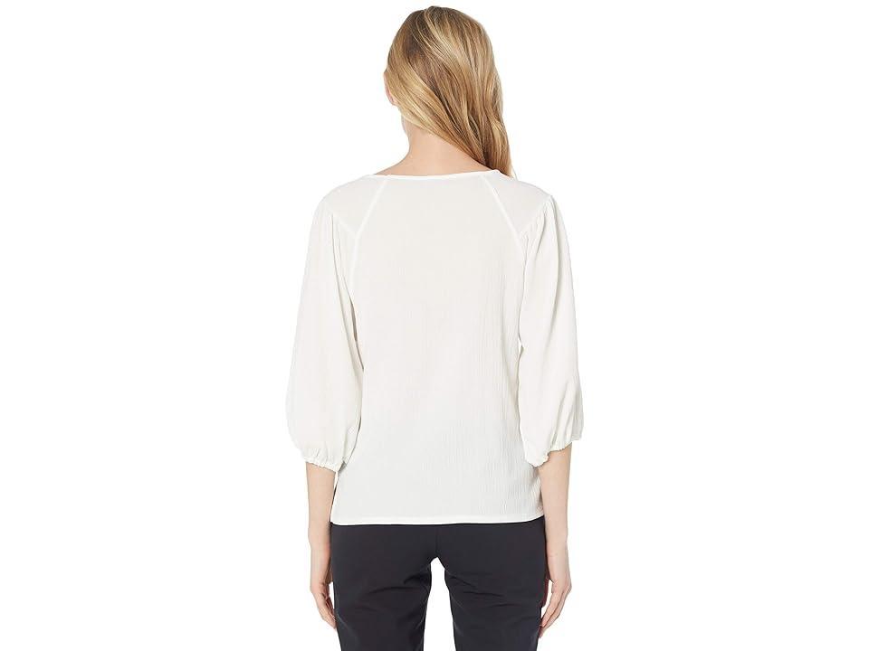 Vince Camuto Round Neck 34 Puff Sleeve Knit Top Product Image