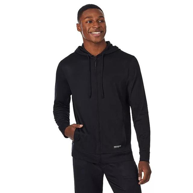 Mens Cuddl Duds Far-Infrared Enhance Full-Zip Sleep Hoodie Grey Grey Product Image