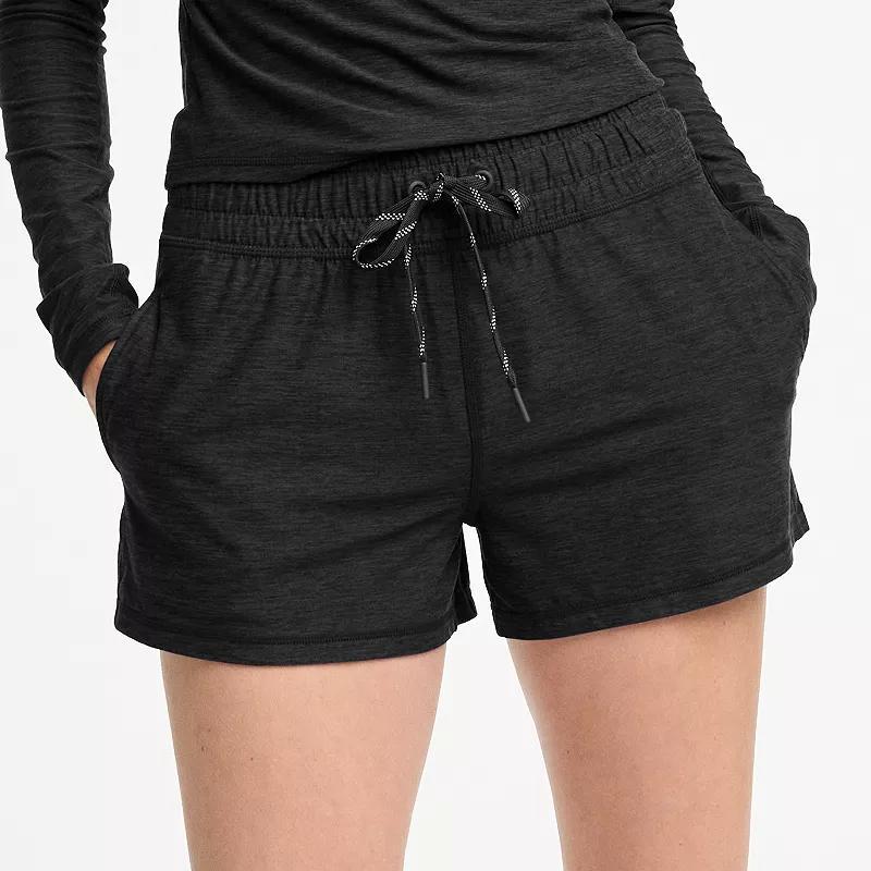 Womens FLX Wander Shorts Black Grey Coal Product Image