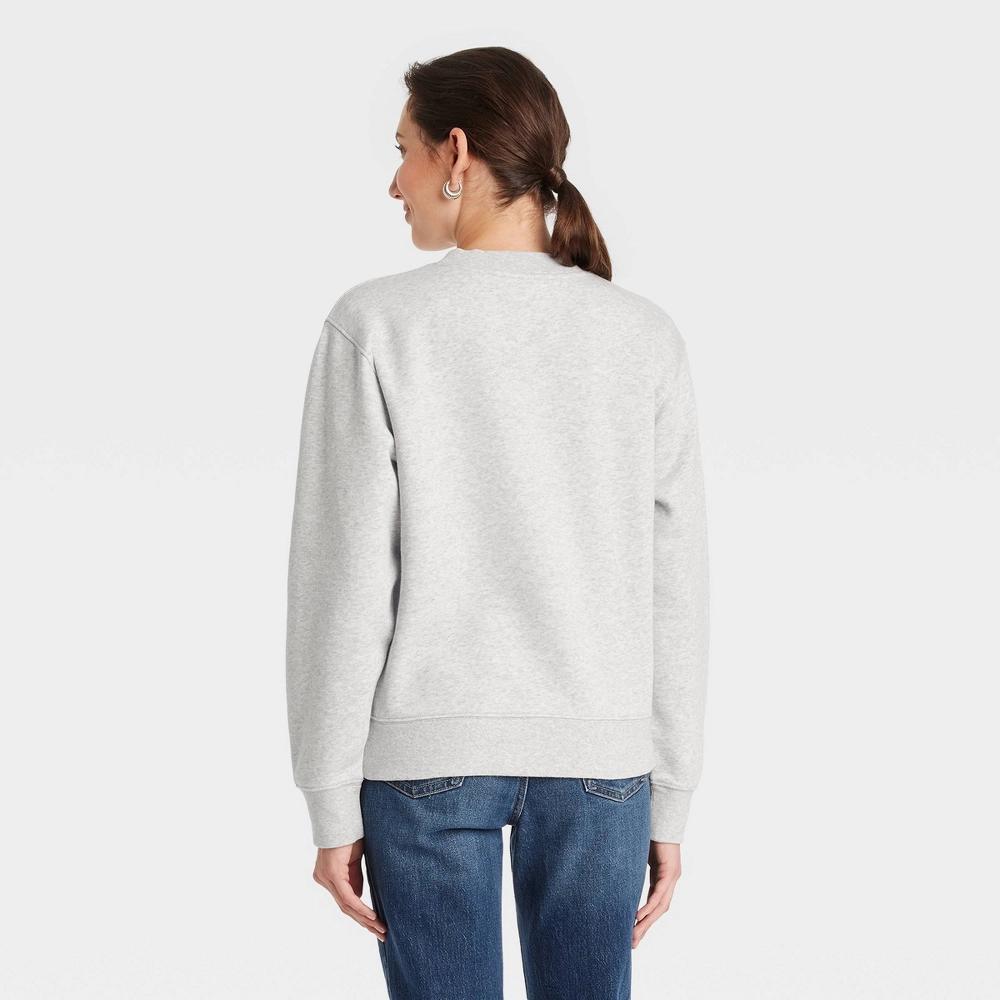 Women's Leisure Studio Graphic Sweatshirt - Universal Thread™ Heather Gray XL Product Image