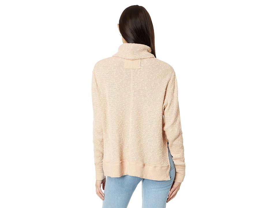 Roll Neck Slouchy Sweater In Camel-brown Product Image