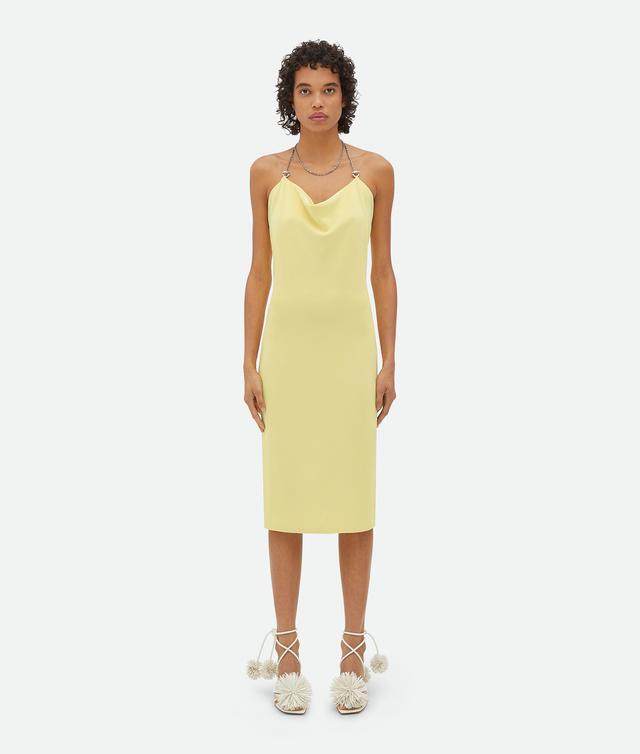 Women's Viscose Midi Dress  in Pineapple Product Image