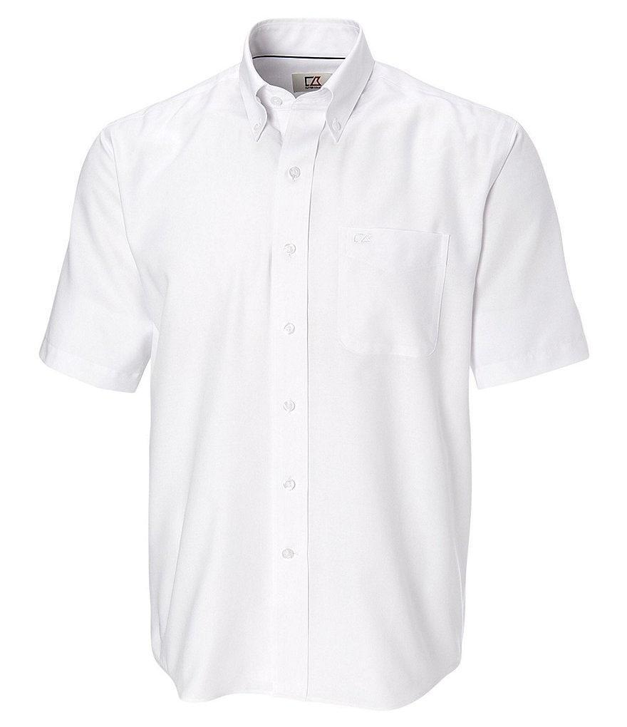 Cutter & Buck Big & Tall Epic Easy Care Nailshead Short-Sleeve Woven Shirt Product Image