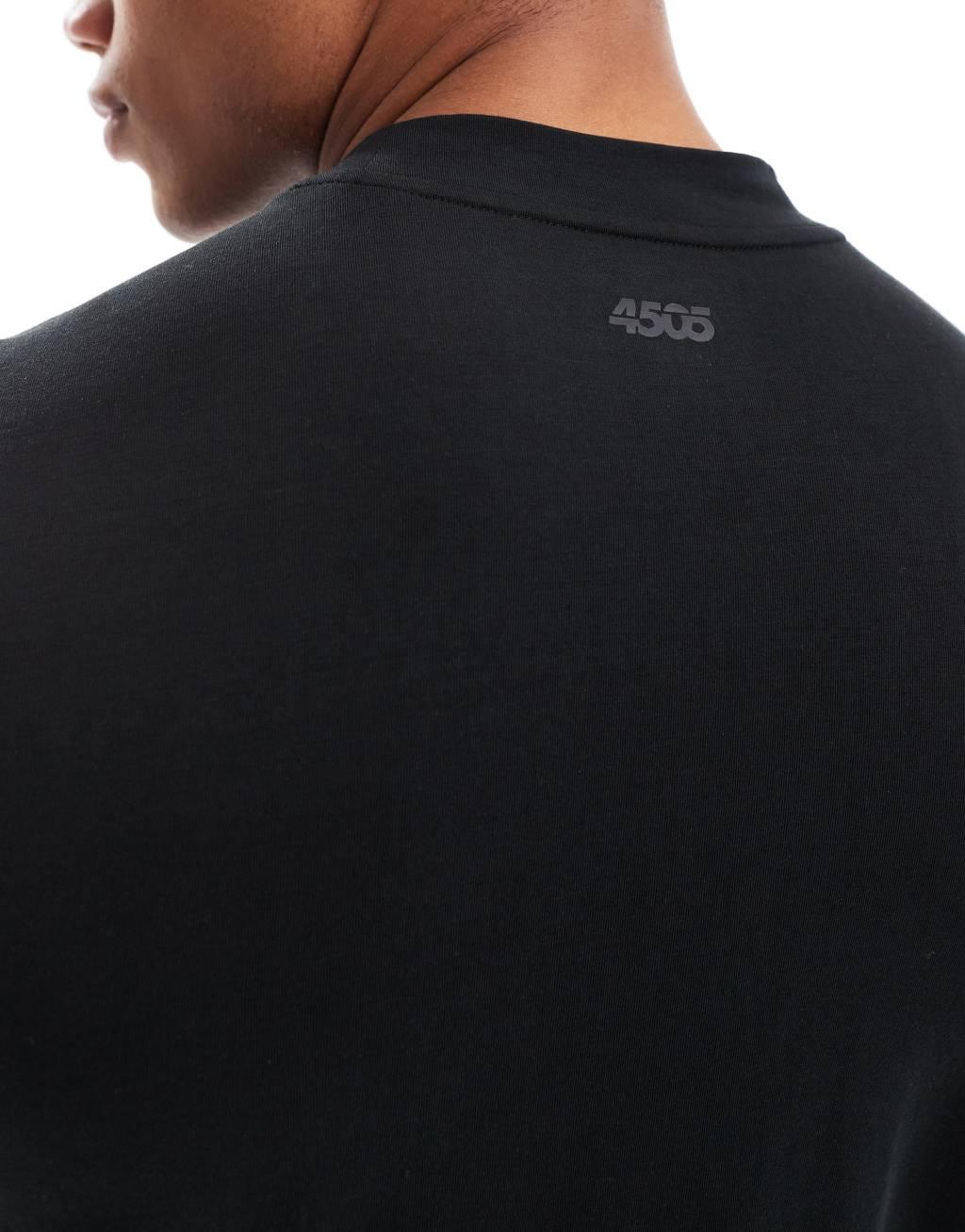 ASOS 4505 Icon performance jersey quick dry long sleeve training top in black Product Image