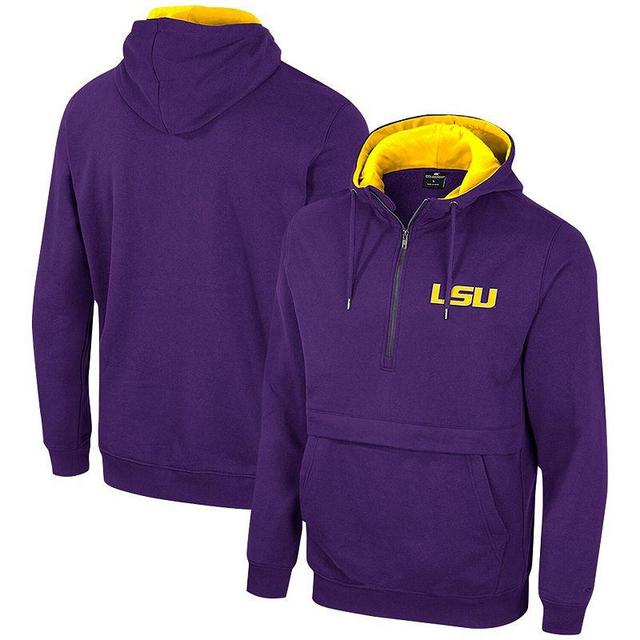 Mens Colosseum Royal Pitt Panthers Half-Zip Hoodie Product Image