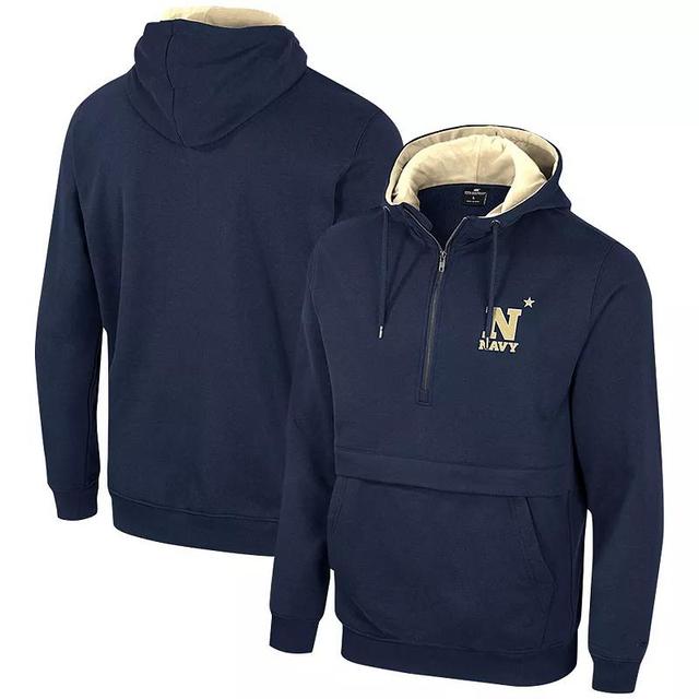 Mens Colosseum Royal Delaware Fightin Hens Team Half-Zip Pullover Hoodie Product Image