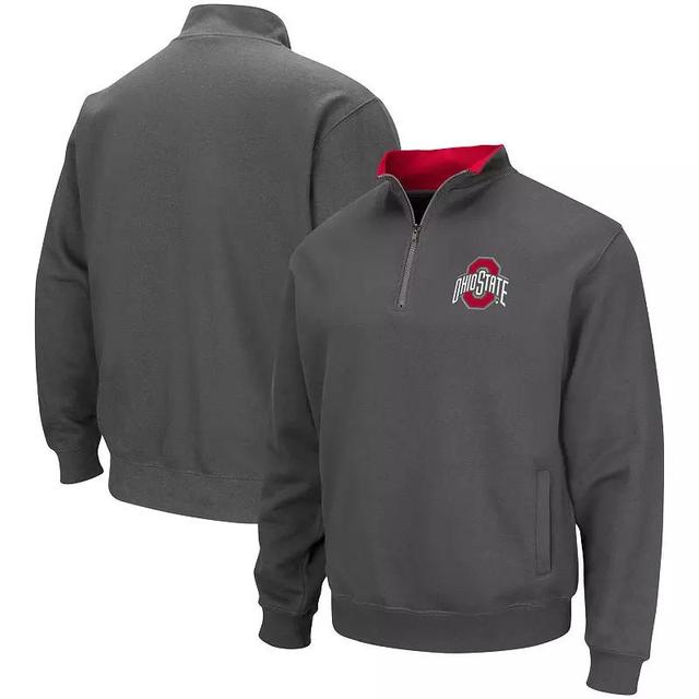 Mens Colosseum Charcoal Ohio State Buckeyes Tortugas Team Logo Quarter-Zip Jacket Product Image