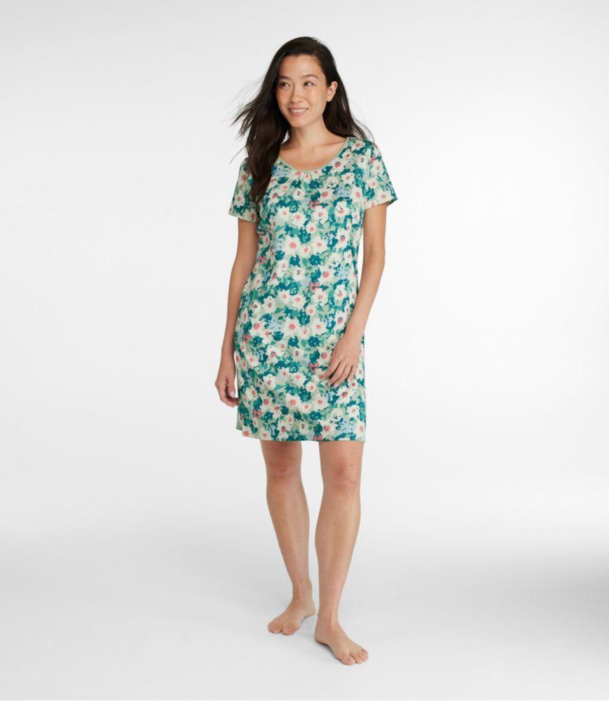 
                            Women's Supima Nightgown, Short-Sleeve Floral
                         Product Image