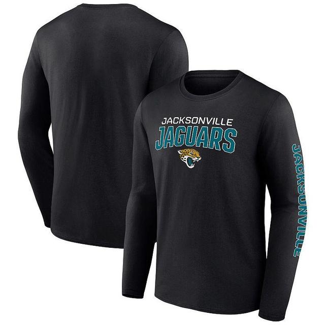 Mens Fanatics Branded Jacksonville Jaguars Wordmark Go the Distance Long Sleeve T-Shirt Product Image