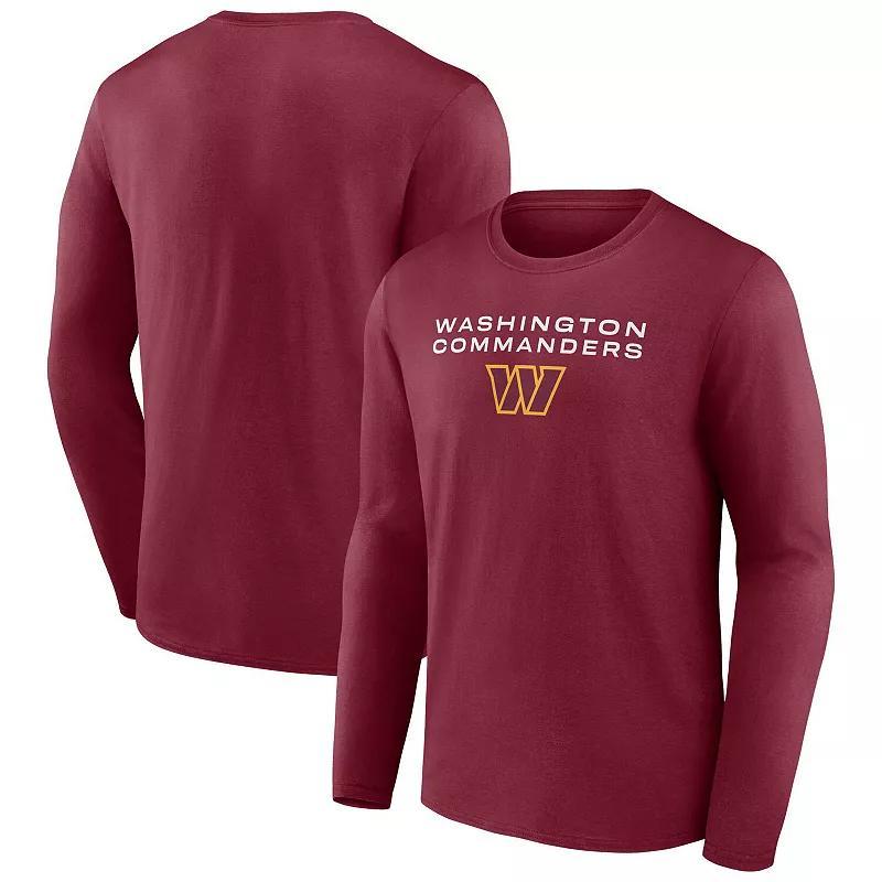 Mens Fanatics Burgundy Washington Commanders Advance to Victory Long Sleeve T-shirt Product Image