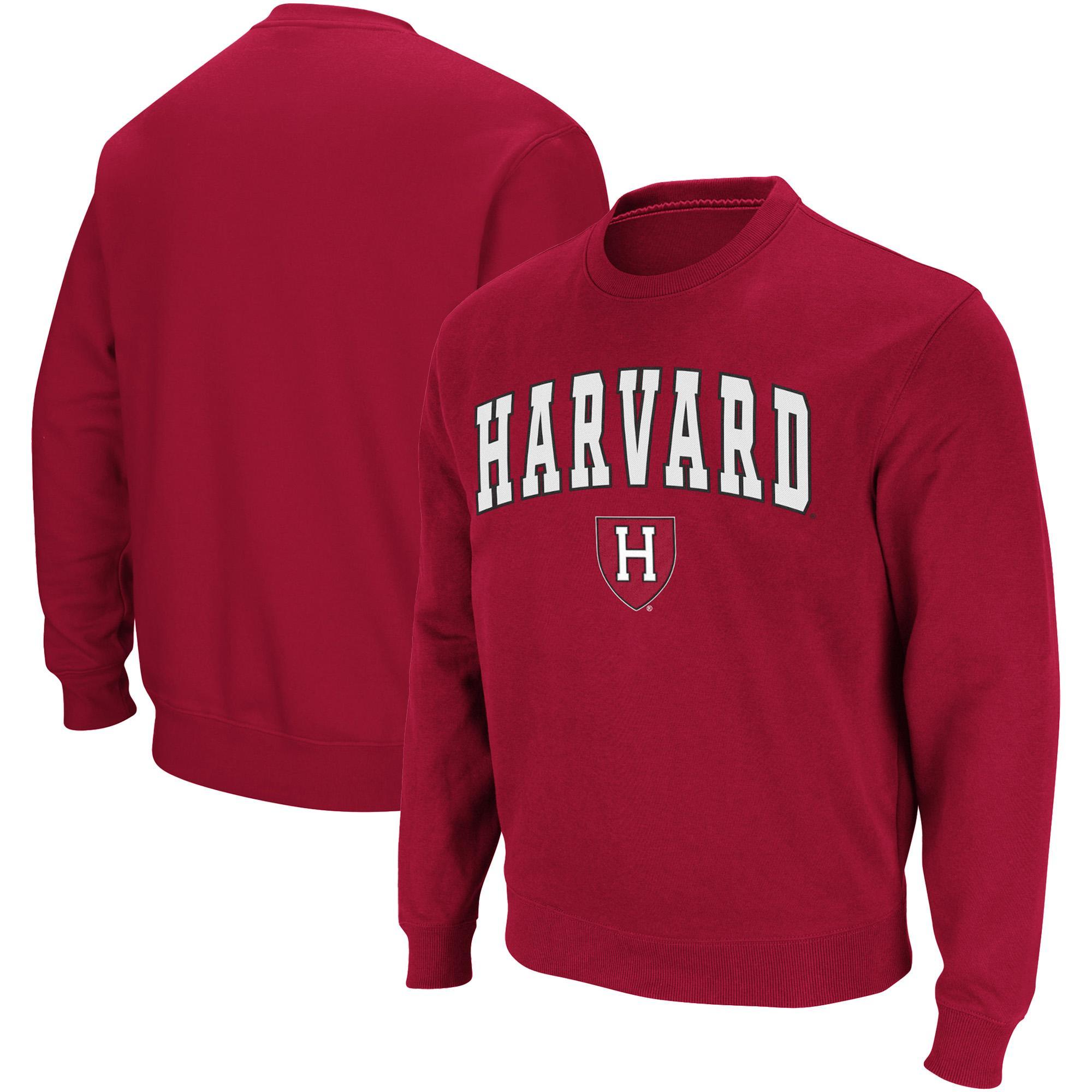 Mens Crimson Harvard Crimson Team Arch Logo Tackle Twill Pullover Sweatshirt Product Image