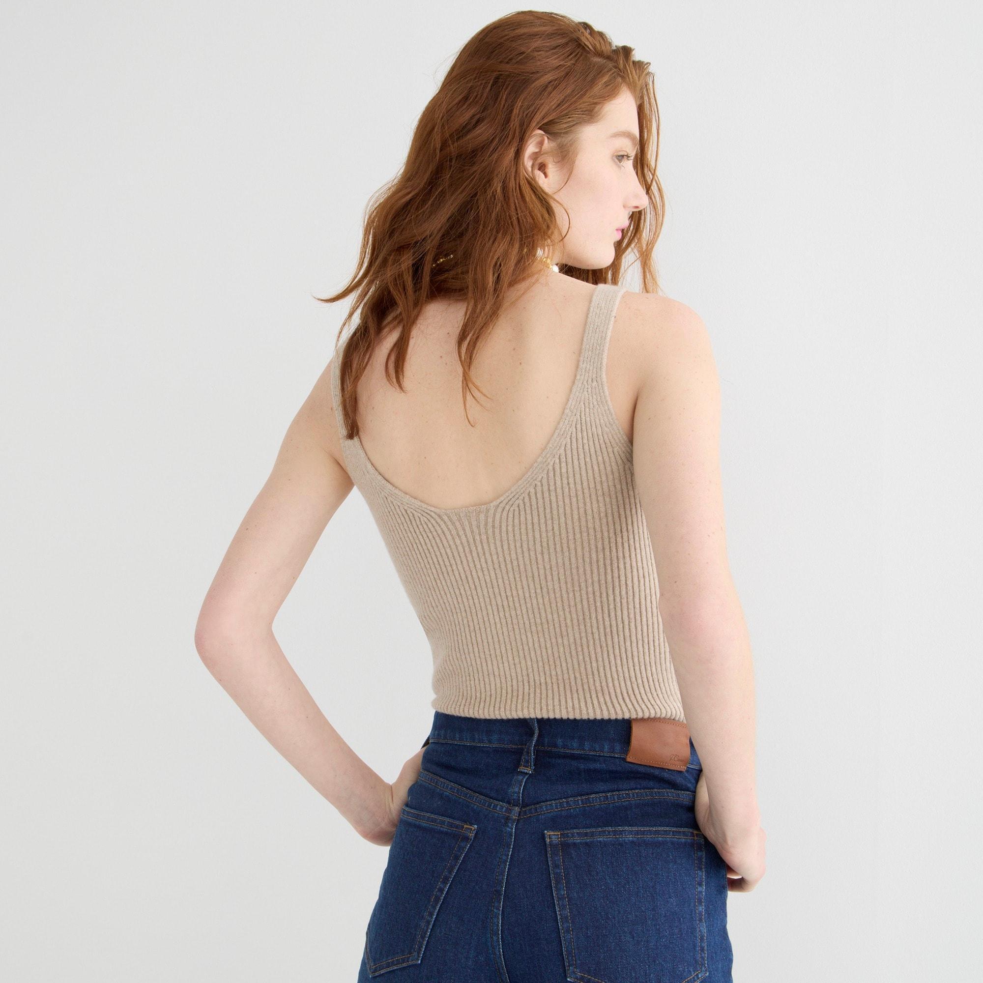 Cashmere-blend sweater-tank Product Image