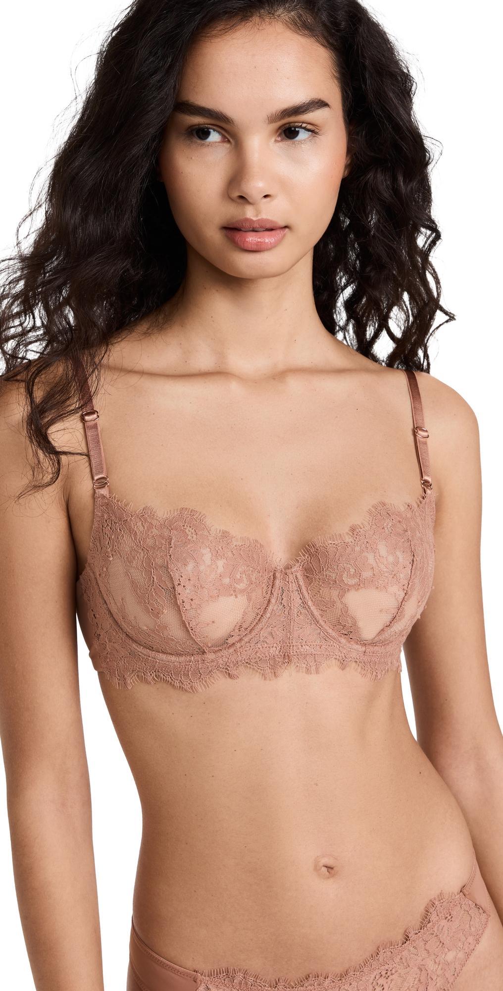 Skarlett Blue Entice Eyelash Lace Unlined Balconette Bra Product Image