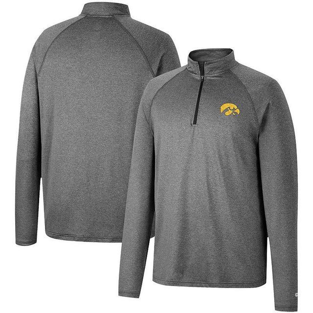 Mens Colosseum Heathered Gray Michigan State Spartans Earth First Raglan Quarter-Zip Windshirt Product Image