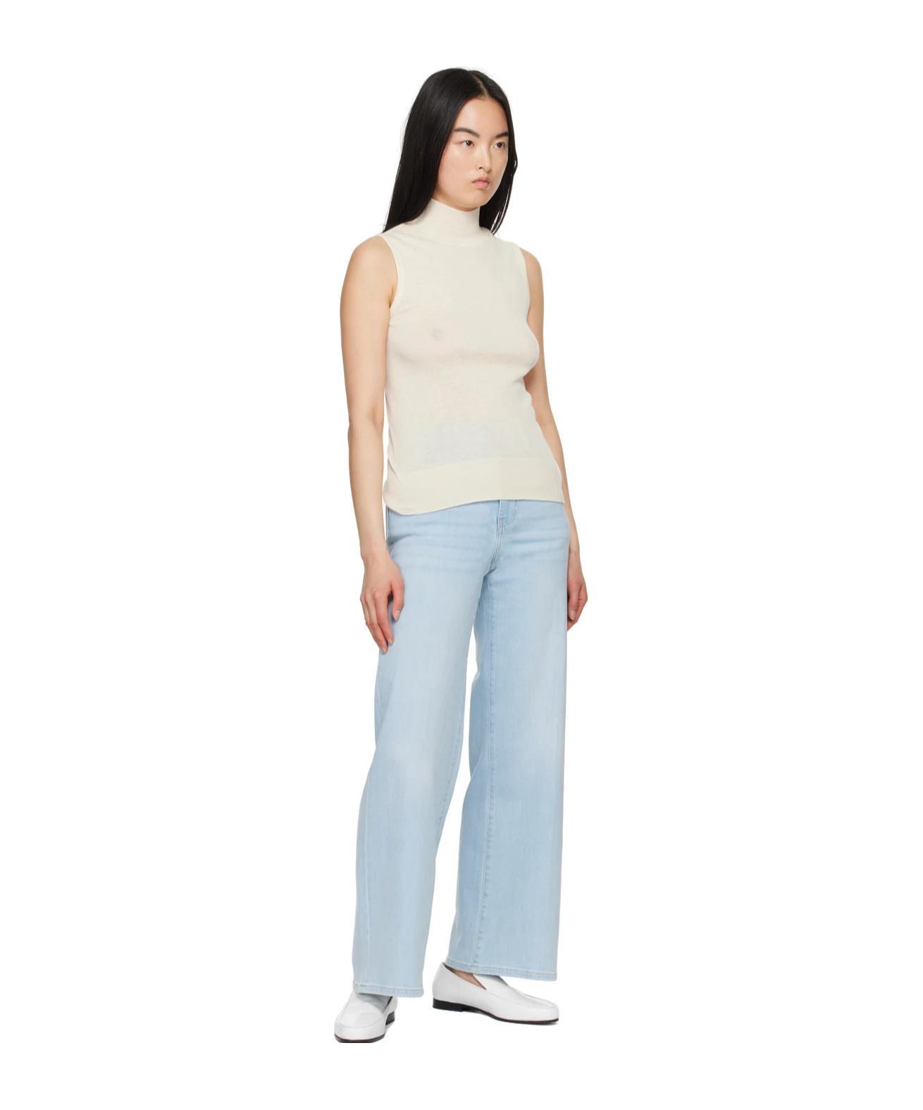 FRAME High-rise Five-pocket Jeans In Blue Product Image