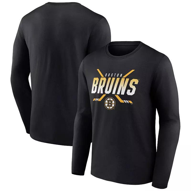 Mens Fanatics Branded Boston Bruins Covert Long Sleeve T-Shirt Product Image