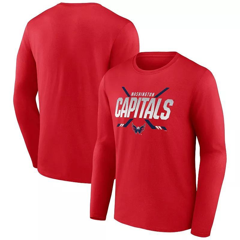 Mens Fanatics Branded Washington Capitals Covert Long Sleeve T-Shirt Product Image