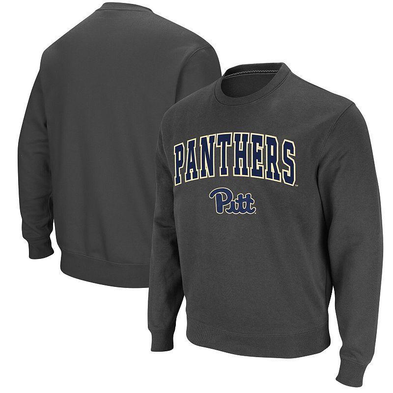 Mens Colosseum Charcoal Pitt Panthers Arch & Logo Sweatshirt Product Image