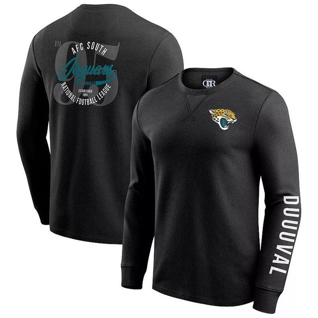 Mens Darius Rucker Collection by Fanatics Jacksonville Jaguars Washed Waffle-Knit Long Sleeve T-Shirt Product Image