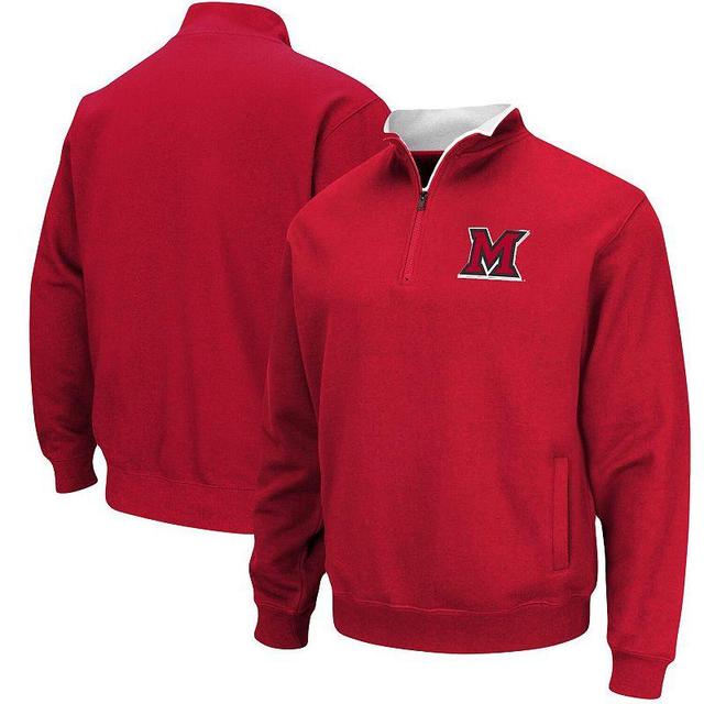 Mens Colosseum Red Miami University RedHawks Tortugas Logo Quarter-Zip Jacket Product Image