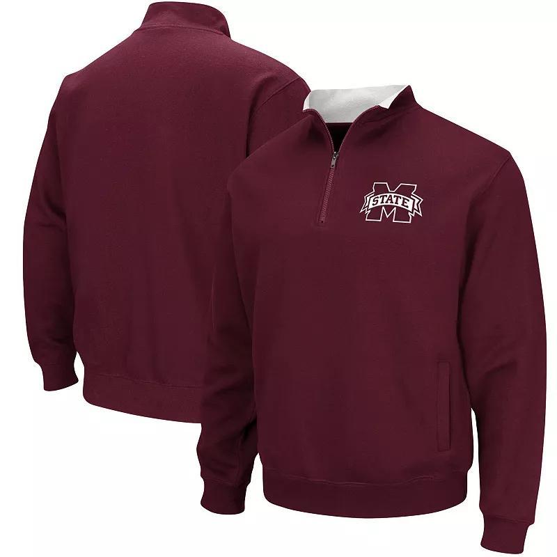 Mens Colosseum Maroon Mississippi State Bulldogs Tortugas Logo Quarter-Zip Jacket Product Image