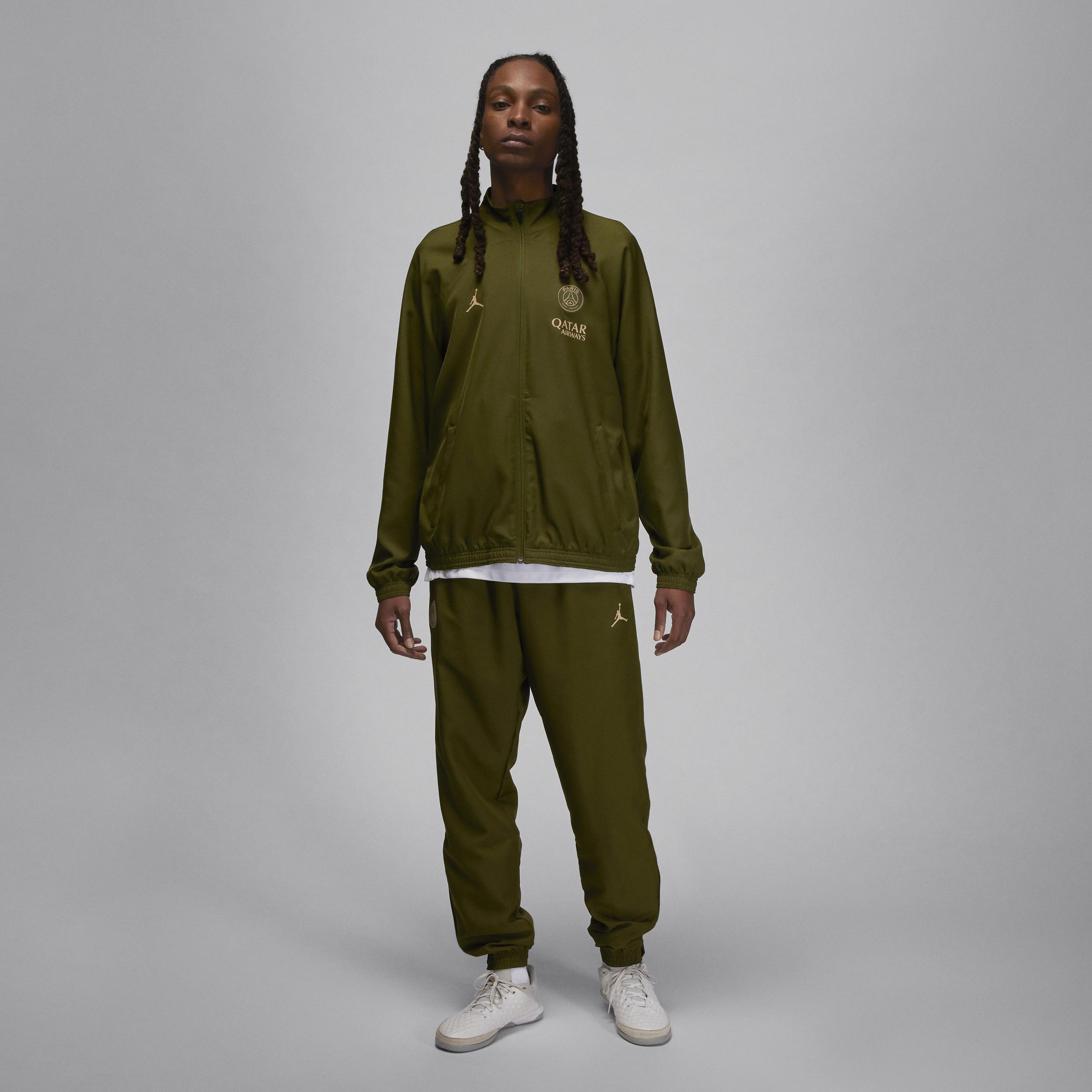 Mens Jordan Brand  Olive Paris Saint-Germain 2023/24 Fourth Strike Full-Zip Track Jacket & Pants Set Product Image