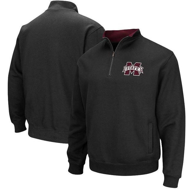 Mens Colosseum Black Mississippi State Bulldogs Tortugas Logo Quarter-Zip Jacket Product Image