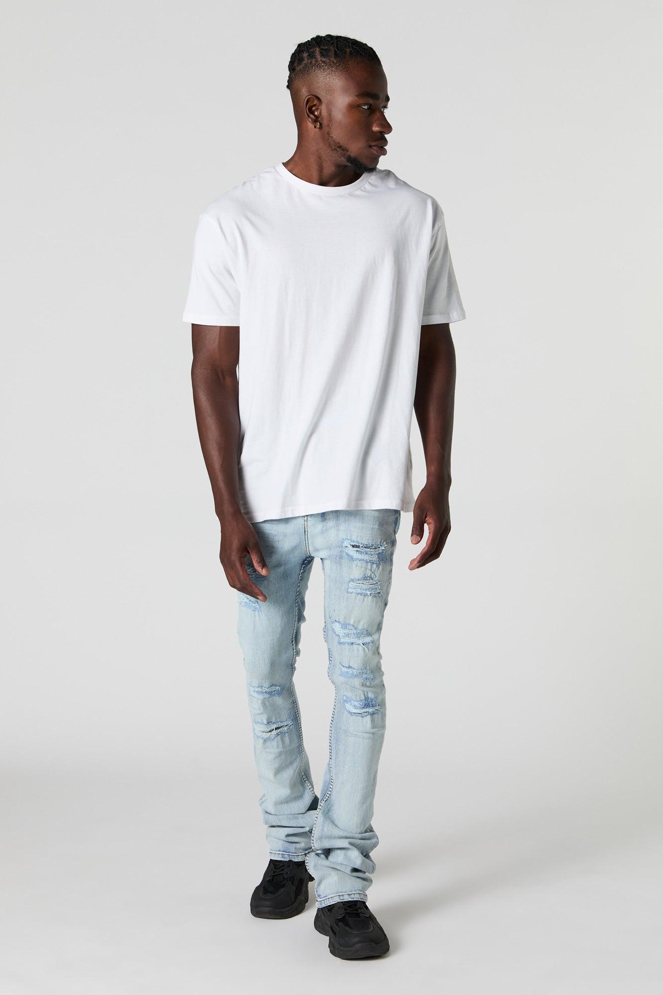 Distressed Stacked Skinny Jean Male Product Image