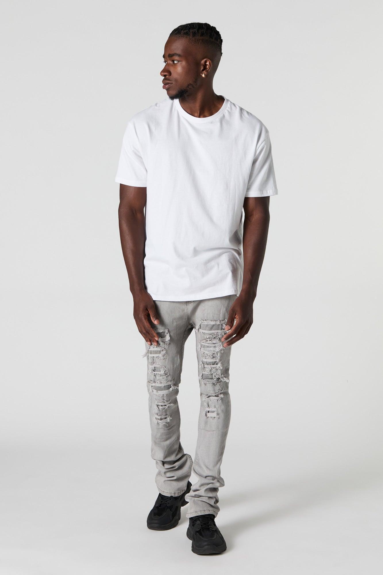 Distressed Stacked Skinny Jean Male Product Image