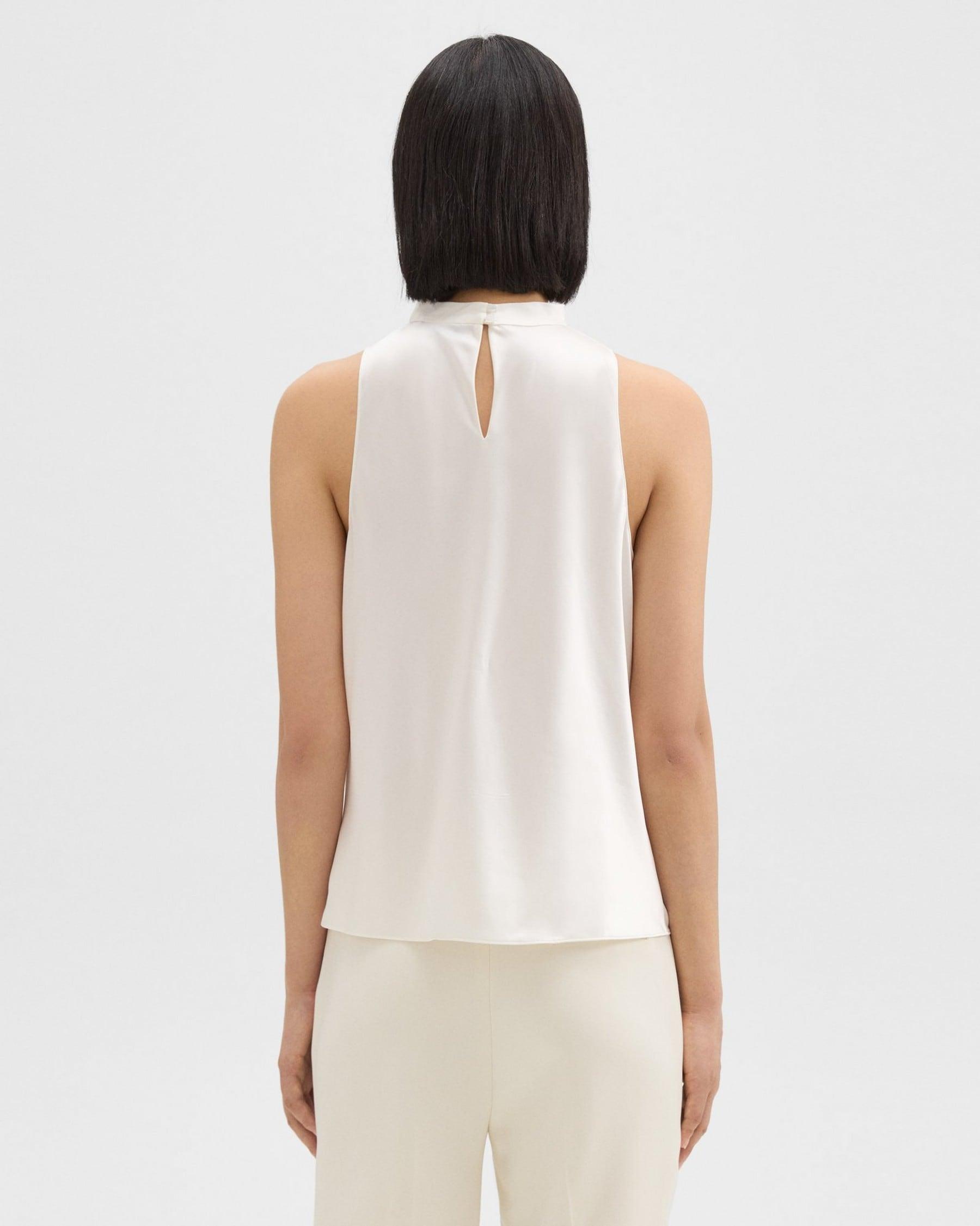 Cowl Neck Top in Satin Product Image