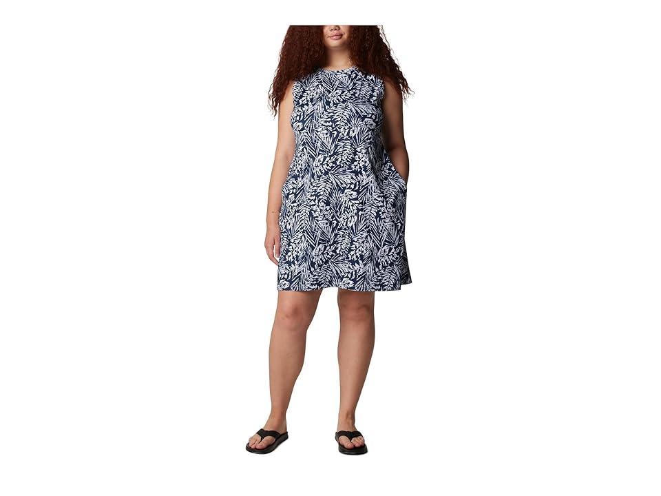 Columbia Plus Size Freezer Tank Dress (Collegiate Serenoa Tonal) Women's Clothing Product Image