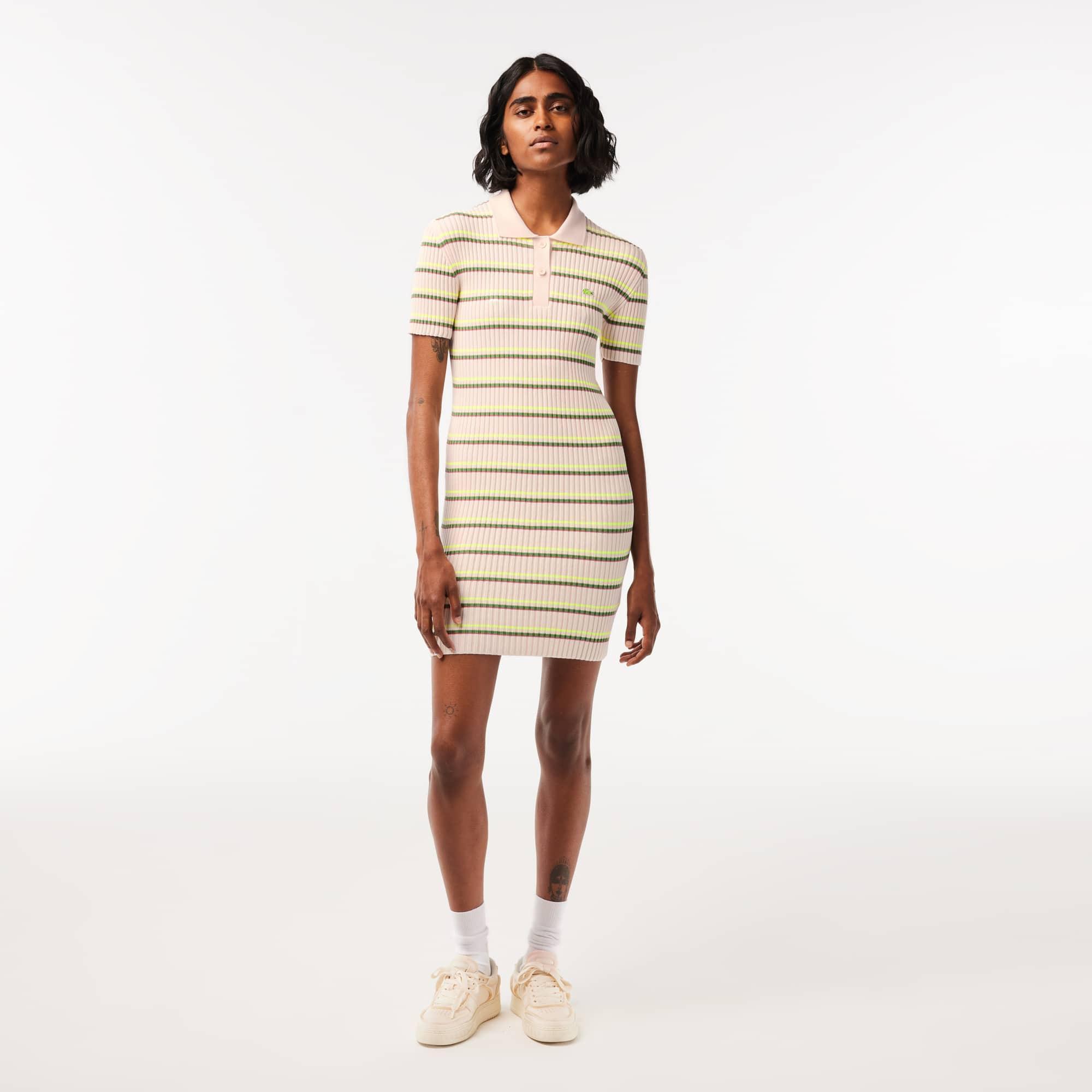 Women’s Made In France Striped Polo Dress Product Image