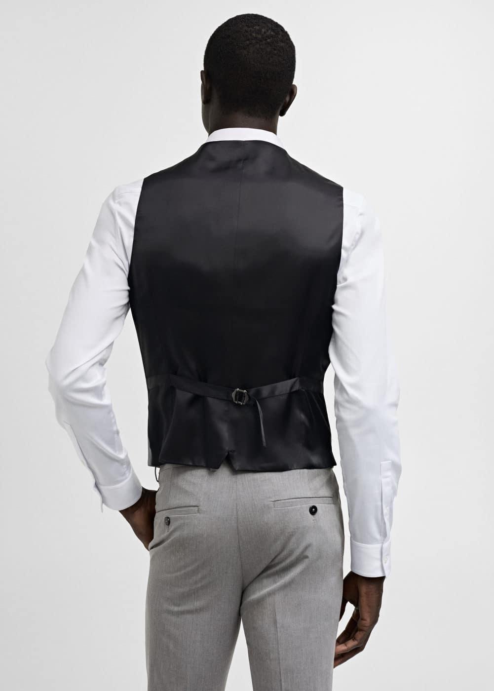 MANGO MAN - Super slim-fit stretch fabric suit vest greyMen Product Image