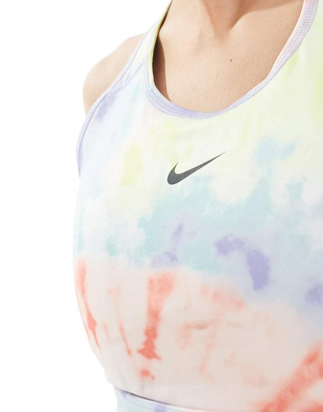 Nike Training Dri-FIT Swoosh medium support tie-dye bra Product Image